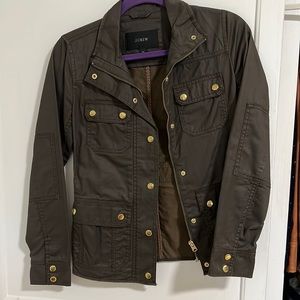J.Crew Green Waxed Jacket